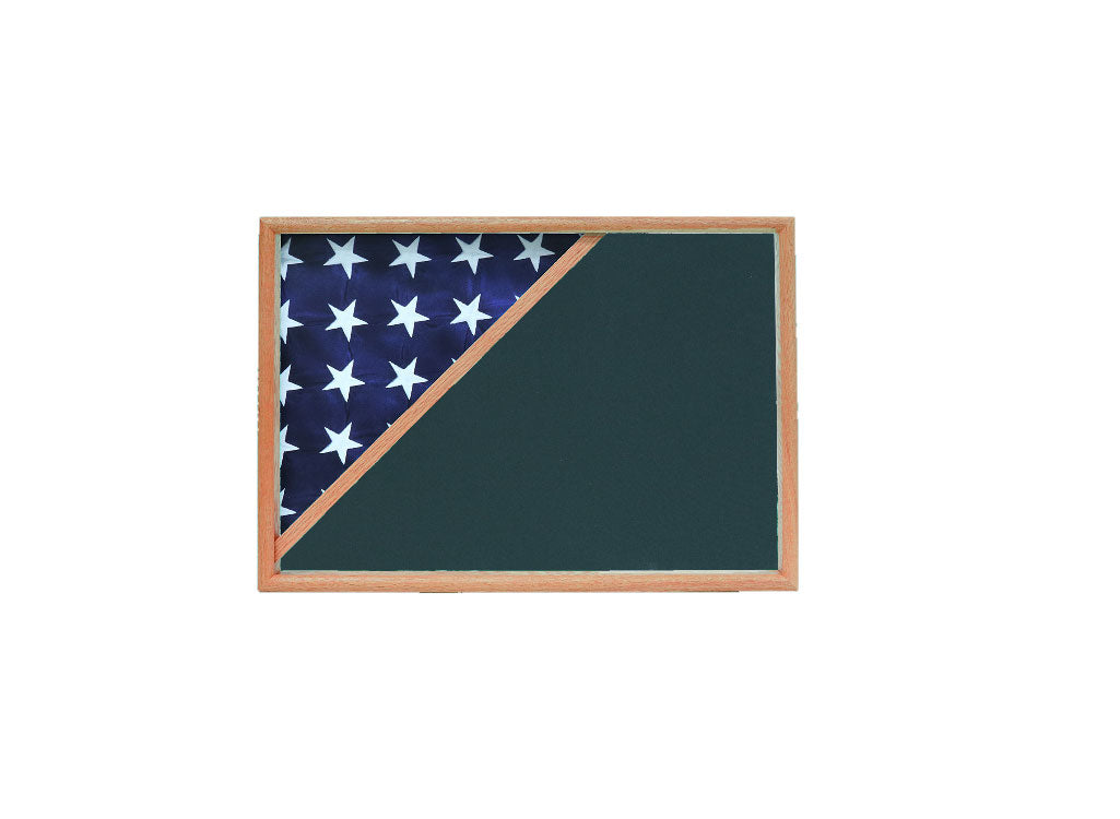Shadow box for 5x9.5 flag, Oak Finish, , The Military Gift Store, Flag Display Case For 5'x9.5' Flag