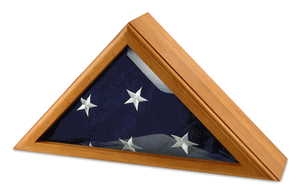 Cadet Iii Flag Display Case For 3ft X 5ft Flag - Oak., , The Military Gift Store, Top Level Category (1)