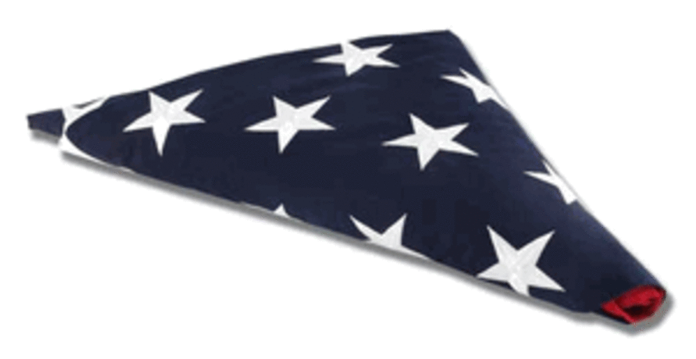 American Flag For Flag Display Case 3ft x 5ft Cotton memorial flag, , The Military Gift Store, Flag Case