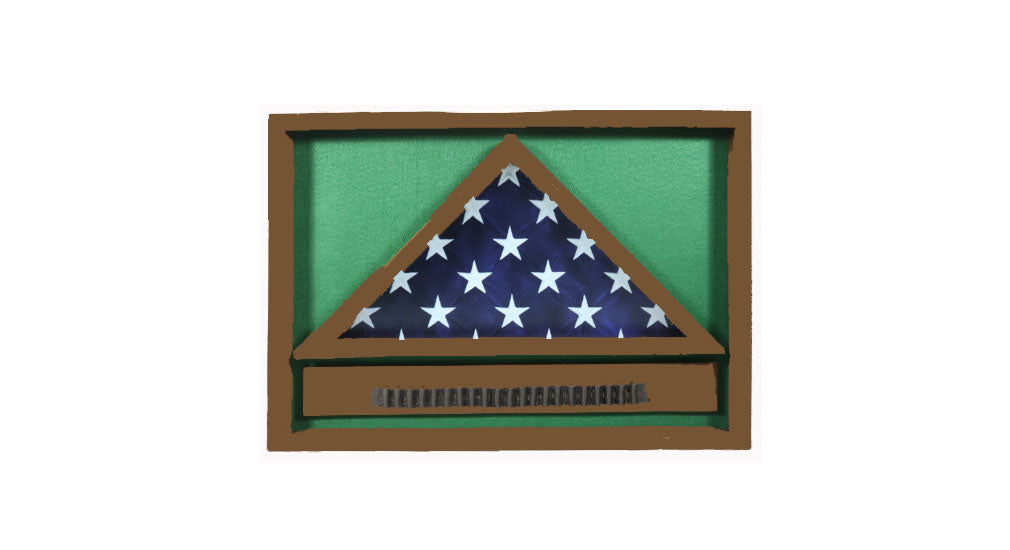 Police/Fire Retirement shadow box, , The Military Gift Store, Armed Force Flags (13)