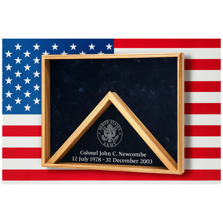 Combo Awards Flag Display Case