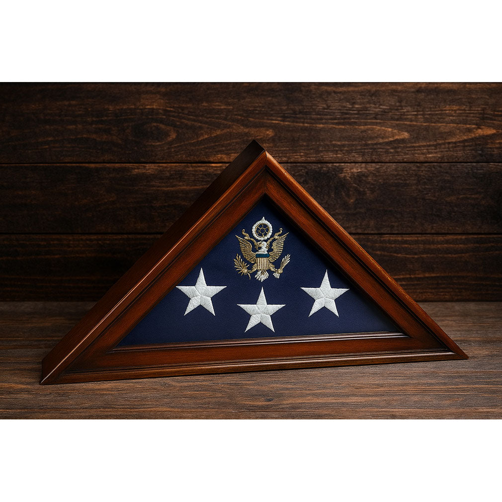 Five Star General Flag Case, Military Flag Display Case