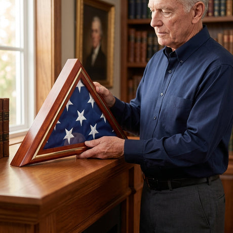 American-Made Flag Cases, American-Made Flag Display Case, USA-Made Flag Display Case