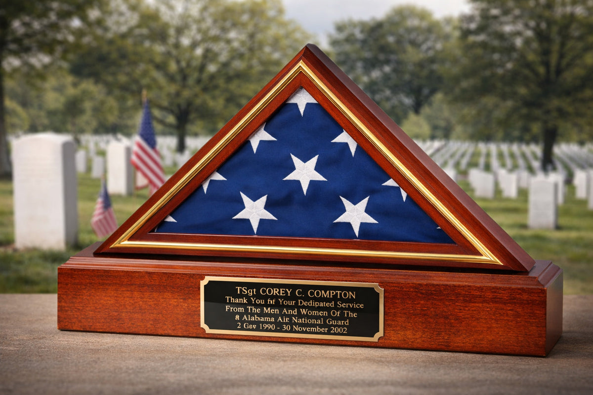 Find the Perfect Solid Wood Flag Case to Preserve a Memorial Flag