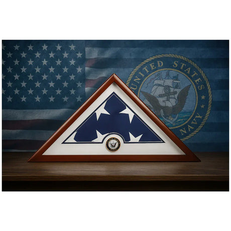 Navy Flag Display Case, U.S. Navy Burial Flag Box