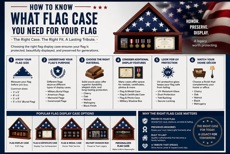 How to know what flag case you need for your flag, Flag display case, American flag display case