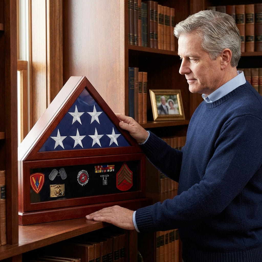 American Made Flag Cases, American Made Flag Display Case, USA Made Flag Case