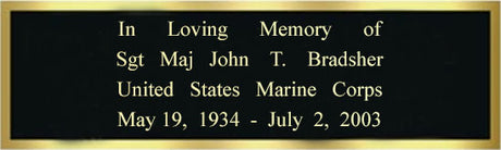 The Proper Way to Engrave an Engraving Plate for a Burial Flag Case with Flags Connections - The Military Gift Store