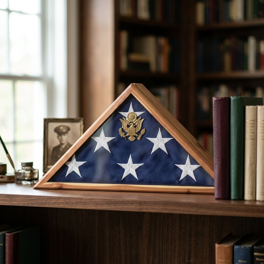 Burial Flag Frame, High Quality Flag Frame, Burial Flag Display Frame