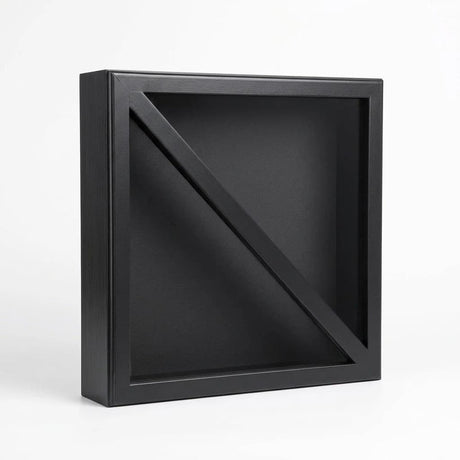Wood Flag Case for (2) 5’ x 9.5’ Flags, Rear Loading, Glass Front, , The Military Gift Store, 2 Flags display case