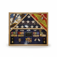 3 flags military shadow box, three flag display case military, military shadow box for 3 flags, 3 flag display case for veterans, triple flag military display case, 3 flag memorial shadow box, solid wood 3 flag shadow box, glass front 3 flag military display case, oak finish triple flag display case, 3 flag shadow box with medal display, large military shadow box for three flags