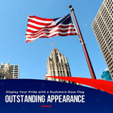 American Flag | American Flags for Outside 3'x5' |100% Made in USA Flag - Premium US Flag 3X5 Heavy Duty Outdoor with Embroidered Stars and Sewn Stripes., , The Military Gift Store, Folded American Flags