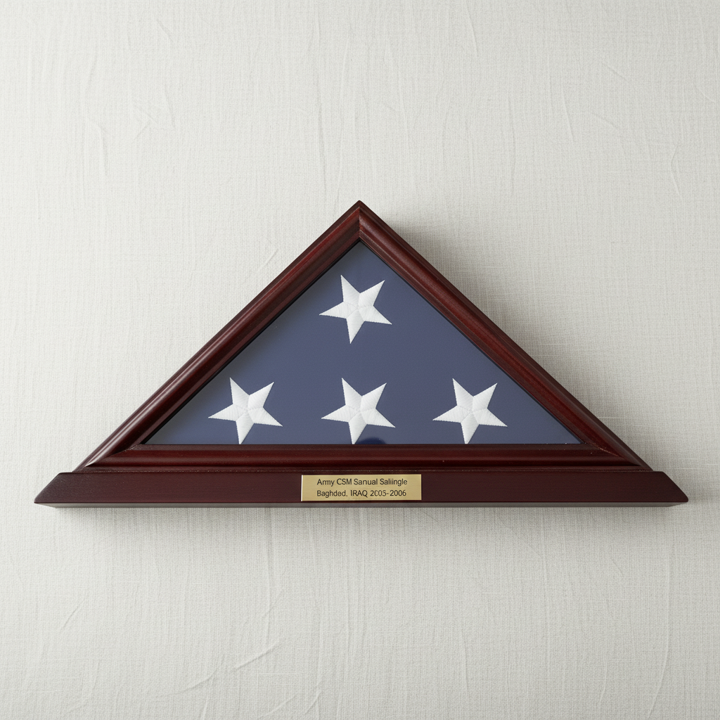 3x5 flag display case shadow box, shadow box flag display case 3x5, 3' x 5' American flag shadow box, military flag shadow box 3x5, wooden shadow box flag case 3x5, veteran flag shadow box display case, 3x5 shadow box with glass front panel, solid wood 3x5 flag shadow box display case, shadow box flag case with medal display section, cherry finish 3x5 flag shadow box, deep shadow box flag display case 3x5