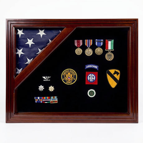 American flag display case, flag and medal display case, American flag and medal display case, military flag display case, veteran flag display case, flag shadow box, military shadow box, medal display case, folded flag display case, flag case with medal display, 3x5 flag display case, 3 x 5 flag display case, 3x5 American flag case, 3x5 flag shadow box, display case for 3x5 flag, folded 3x5 flag display case