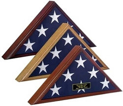 American Flag Display Case, Flag Display case, Wood Flag Display case - The Military Gift Store