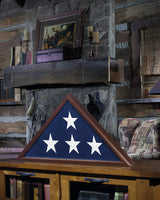 Large American flag display case, military Flag Holder 