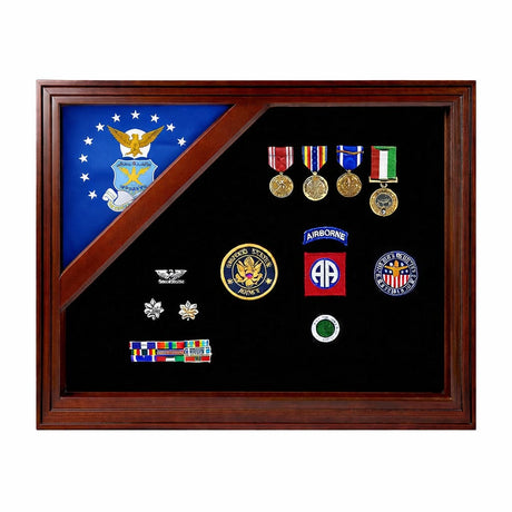 Air Force flag display case 3x5, best seller Air Force flag case 3ft x 5ft, military Air Force flag display case wood, Air Force memorial flag display case 3x5, 3x5 Air Force flag case for veterans, Air Force flag case with glass front 3x5, triangular Air Force flag display case wood, Air Force flag shadow box with certificate holder, wall mount Air Force flag display case 3x5, Air Force flag case with pedestal base