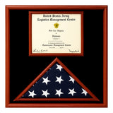 Air Force flag display case, Air Force certificate and flag holder, Veteran Air Force shadow box, Military award and flag display case, Patriotic Air Force display frame, Solid wood Air Force flag case, Retirement flag and certificate display box, Handmade Air Force memorial display, Glass front Air Force flag and certificate case, Commemorative Air Force award display