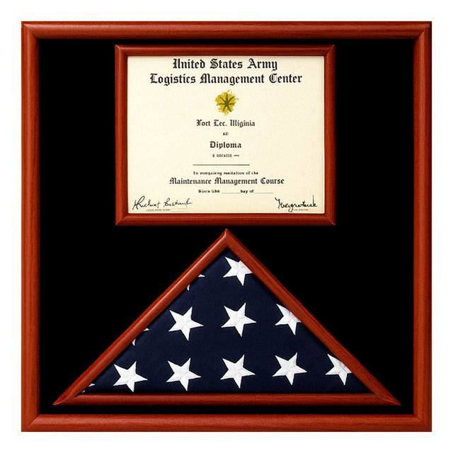 Air Force flag display case, Air Force certificate and flag holder, Veteran Air Force shadow box, Military award and flag display case, Patriotic Air Force display frame, Solid wood Air Force flag case, Retirement flag and certificate display box, Handmade Air Force memorial display, Glass front Air Force flag and certificate case, Commemorative Air Force award display
