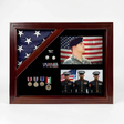 Retirement Flag Photo and Medal Display Frame, , The Military Gift Store, Air Force flag display cases, Air force Retirement Shadow Boxes (61)