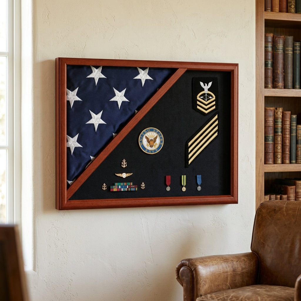 Air Force Flag Display Case, Walnut Flag Display Case, Wooden Flag Display Case, Air Force Memorial Flag Case, Military Flag Display Box, Air Force Shadow Box, Walnut Military Flag Case, Veteran Flag Display Case, Air Force Presentation Case, Folded Flag Display Case, Air Force retirement gift, Air Force veteran memorial case, military honor display box, patriotic walnut display frame, military keepsake case, armed forces memorial display, veteran tribute shadow box, military funeral flag case