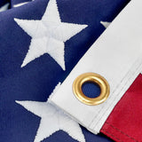 Sturdy American Flag 4x6 Ft Outdoor Heavy Duty, Made in USA American Flags, Non Fading American Flags for Outside 4x6, Embroidered American Flag, America Flags Best High Wind all Weather US Flag, Indestructible America Flag and Embroidered Stars, Sturdy American Flag 4x6 Ft Outdoor Heavy Duty, American Flags, The Military Gift Store, Folded American Flags