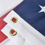 American Flag 8x10 Ft, Large American Flags for Outside, US USA Flag with Oxford Nylon Material, Vivid Color, Sewn Stripes, Brass Grommets, Embroidered Stars, Perfect for Indoor/Outdoor High Wind Use, American Flag 8x10 Ft, Large American Flags for Outside, The Military Gift Store, Pre Folded American Flags