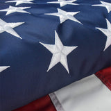 American Flag 8x10 Ft, Large American Flags for Outside, US USA Flag with Oxford Nylon Material, Vivid Color, Sewn Stripes, Brass Grommets, Embroidered Stars, Perfect for Indoor/Outdoor High Wind Use, American Flag 8x10 Ft, Large American Flags for Outside, The Military Gift Store, Pre Folded American Flags