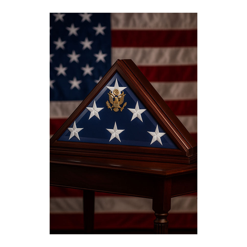 American Burial Flag Box - 5 ft x 9.5 ft American Burial Flag.