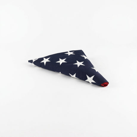 American Flag 3x5 cotton, 3 ft x 5 ft American flag, cotton American flag for display case, folded American burial flag 3x5, USA flag 3x5 cotton, American flag for flag display case, embroidered stars cotton American flag, stitched stripes US flag 3x5, heavy duty cotton American flag, fade resistant cotton USA flag, indoor display American flag 3x5