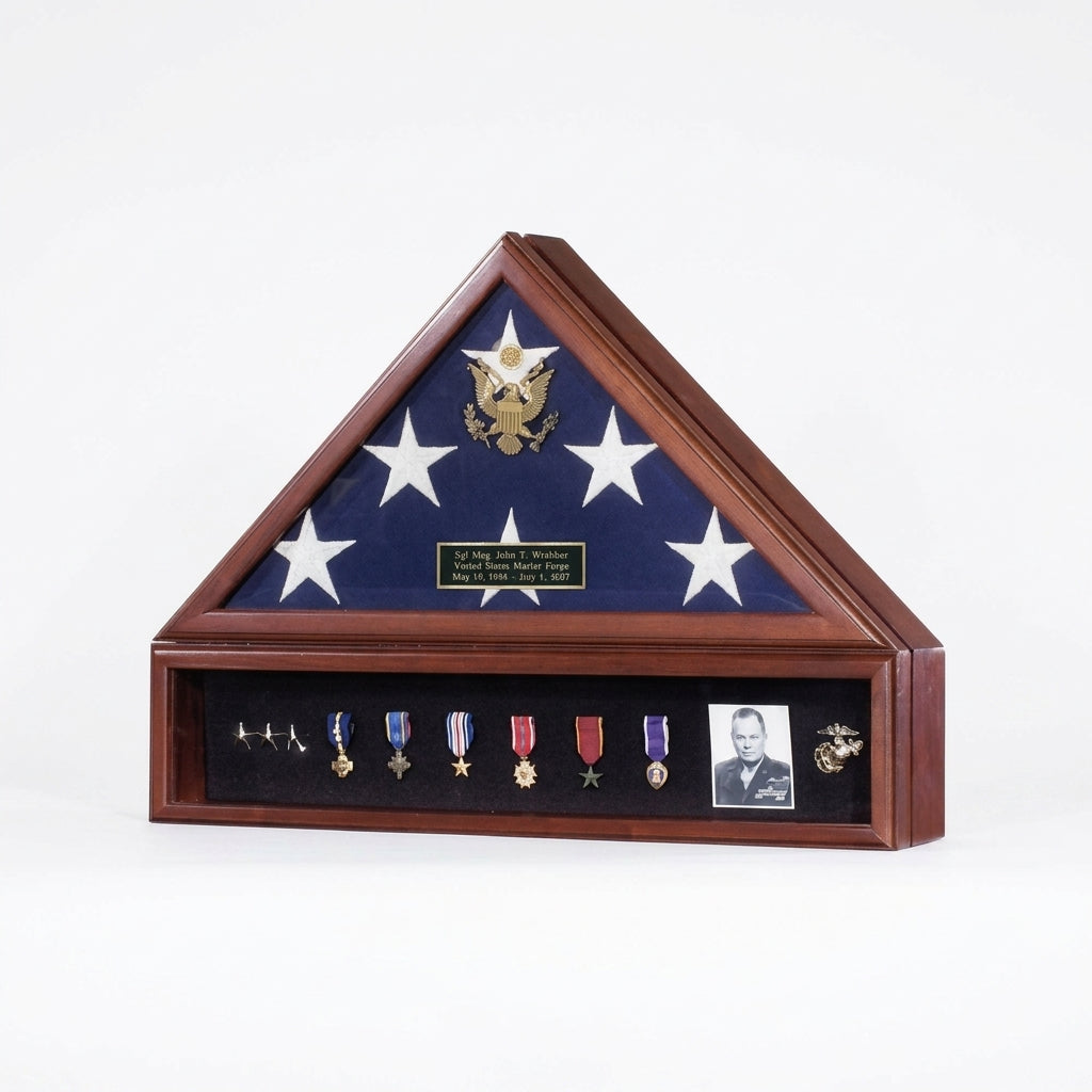 American Flag Case and Medal Display Case, Presidential Flag Display Case, Presidential Medal Display Case, Military Flag and Medal Display Case, Veteran Flag Display Case, Memorial Flag and Medal Case, Military Awards Display Case, Burial Flag and Medal Display Box, Solid Wood Flag Display Case, USA Made Flag and Medal Case, Veteran Memorial Display Case, Military Keepsake Flag Case, Fallen Hero Flag Display Case, Memorial Flag Presentation Case, Military Tribute Display Case