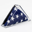 Deluxe Acrylic American Flag Memorabilia Display Case for Small 3' x 5' or 5' x 9.5' Flag, Deluxe Acrylic American Flag Memorabilia Display Case, The Military Gift Store, Casket Flag display Cases