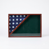 Shadow box for 5x9.5 flag, Cherry Finish, , The Military Gift Store, Flag Display Case For 5'x9.5' Flag