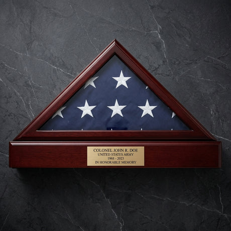 Flag Box, Flag Pedestal Box, Flag Boxes - Fit 5' x 9.5' Casket Flag., , The Military Gift Store, Flag And Pedestal Display Cases