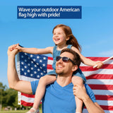 Sturdy American Flag 4x6 Ft Outdoor Heavy Duty, Made in USA American Flags, Non Fading American Flags for Outside 4x6, Embroidered American Flag, America Flags Best High Wind all Weather US Flag, Indestructible America Flag and Embroidered Stars, Sturdy American Flag 4x6 Ft Outdoor Heavy Duty, American Flags, The Military Gift Store, Folded American Flags
