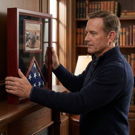 5x8 Flag shadow case, Flag & Photo Display Cases, , The Military Gift Store, Flag and Picture frame