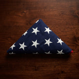 American Flag 3x5 cotton, 3 ft x 5 ft American flag, cotton American flag for display case, folded American burial flag 3x5, USA flag 3x5 cotton, American flag for flag display case, embroidered stars cotton American flag, stitched stripes US flag 3x5, heavy duty cotton American flag, fade resistant cotton USA flag, indoor display American flag 3x5