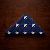 pre folded American flag 3x5, folded American flag for display case, 3x5 American flag pre folded, pre folded USA flag 3 ft x 5 ft, American flag ready for display case, triangle folded American flag, neatly folded US flag for display, compact folded American flag 3x5, display ready American flag, hand folded American flag 3x5