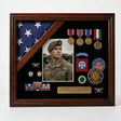 Retirement flag medal display frame, Military Retirement gift, , The Military Gift Store, Flag Medals Display Case