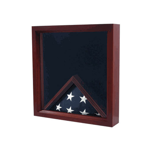 Flag and Document Display Case - Fit 5" x 8" flag. - The Military Gift Store