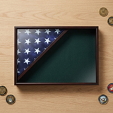 Shadow box for 5x9.5 flag, Black Finish, , The Military Gift Store, Flag Display Case For 5'x9.5' Flag