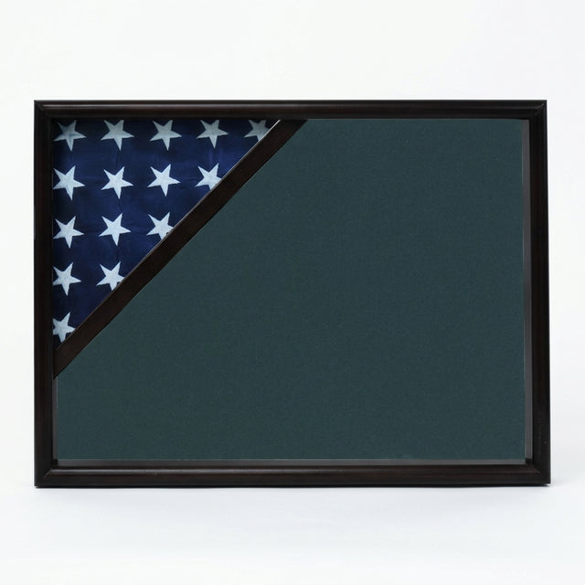 Shadow box for 3x5 flag, Walnut finish, , The Military Gift Store, Display Case For Flag