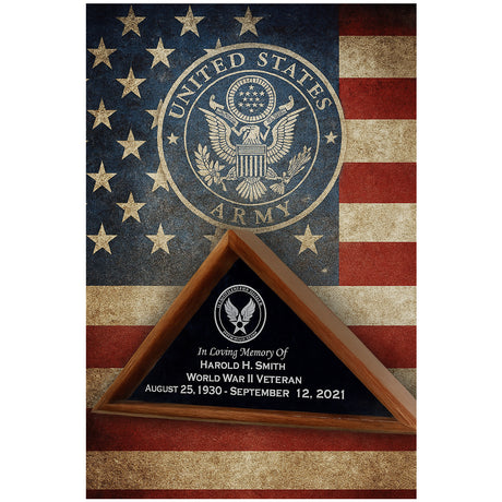 Burial Military Flag Display Case, shadow box., , The Military Gift Store, Military Flag Display Case, Flag Shadow Boxes