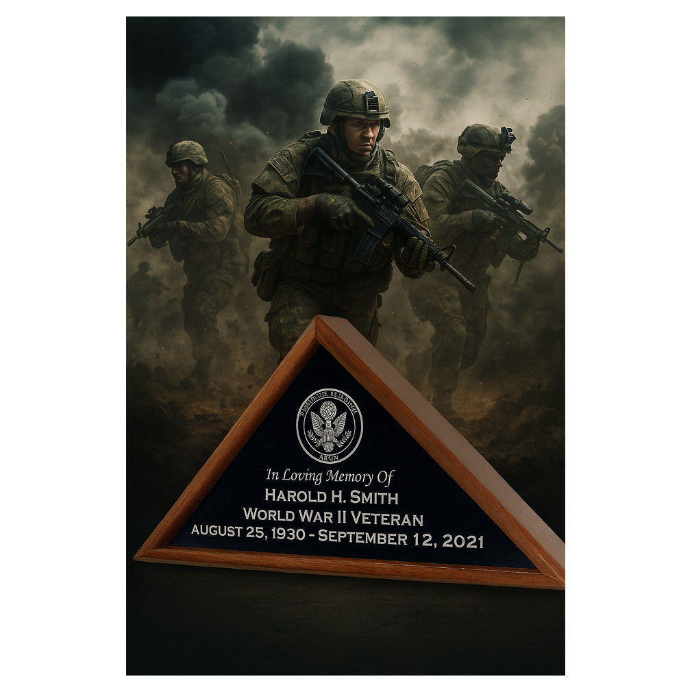 Burial Military Flag Display Case, shadow box., , The Military Gift Store, Military Flag Display Case, Flag Shadow Boxes