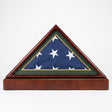 Burial/Funeral Military Shadow Box with Pedestal Stand (with Army Green Mat)., Burial/Funeral Military Shadow Box with Pedestal Stand., The Military Gift Store, Burial Flag Display Cases fit 5ft X 9.5ft Flags (31)
