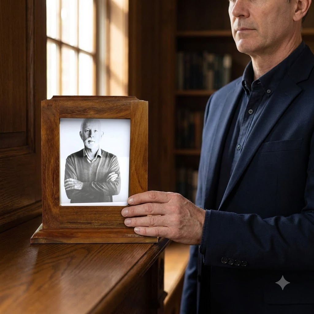 Portrait Urn with Photo Total Size 7"x7"x8", , The Military Gift Store, Army Flag Display Cases (64)
