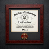 Firefighter Certificate Frame, Firefighter Medallion Frame, Fire Department Certificate Frame, Firefighter Award Frame, Firefighter Recognition Frame, Firefighter Appreciation Gift, Firefighter Service Award, Firefighter Retirement Gift, 8 x 10 Certificate Frame, Firefighter Plaque Frame, Firefighter Memorial Frame, Firefighter Achievement Frame, Firefighter Display Frame, Fire Department Award Frame, First Responder Certificate Frame, Firefighter Keepsake Frame, Firefighter Gift