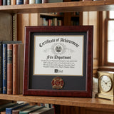 Firefighter Certificate Frame, Firefighter Medallion Frame, Fire Department Certificate Frame, Firefighter Award Frame, Firefighter Recognition Frame, Firefighter Appreciation Gift, Firefighter Service Award, Firefighter Retirement Gift, 8 x 10 Certificate Frame, Firefighter Plaque Frame, Firefighter Memorial Frame, Firefighter Achievement Frame, Firefighter Display Frame, Fire Department Award Frame, First Responder Certificate Frame, Firefighter Keepsake Frame, Firefighter Gift