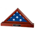 Flag and base display case for 3x5 flag, Flag and base – great military gift for a 3x5 flag, Flag and pedestal display case