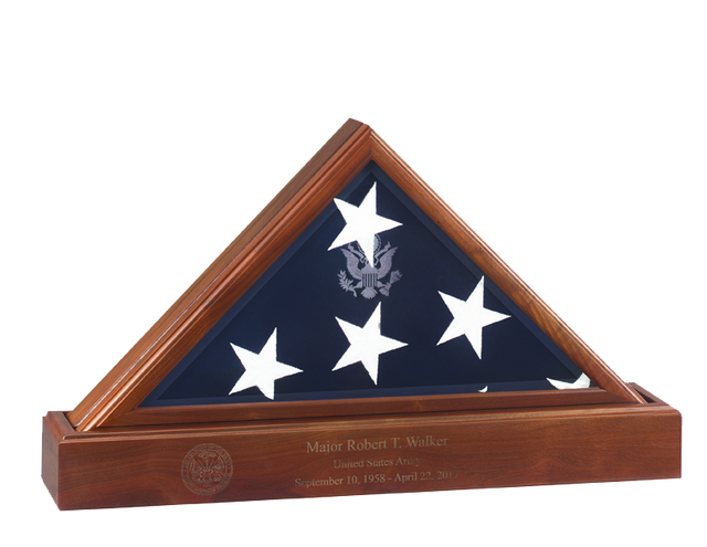 Flags Connections Eternity Flag case Base, Flag And Base Display Case, , The Military Gift Store, Burial Flag Case